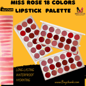 Miss Rose 18 Colors Lipstick Palette | Bold, Vibrant & Perfect for Every Mood & Look