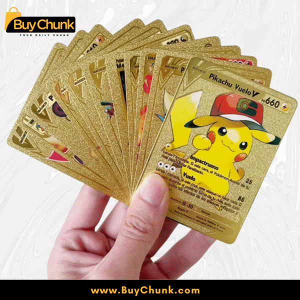 10 PCS POKEMON GOLD FOIL CARDS PACK