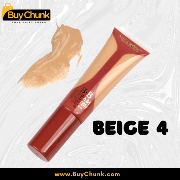 Miss Rose BB Cream Perfect Cover Fair Beige 4 – Flawless, Lightweight & Ideal for Natural Radiance