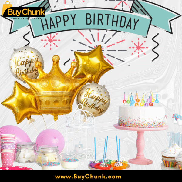 5 Royal Birthday Balloon Bouquet | Majestic, Luxurious and Perfect for King/Queen Celebrations