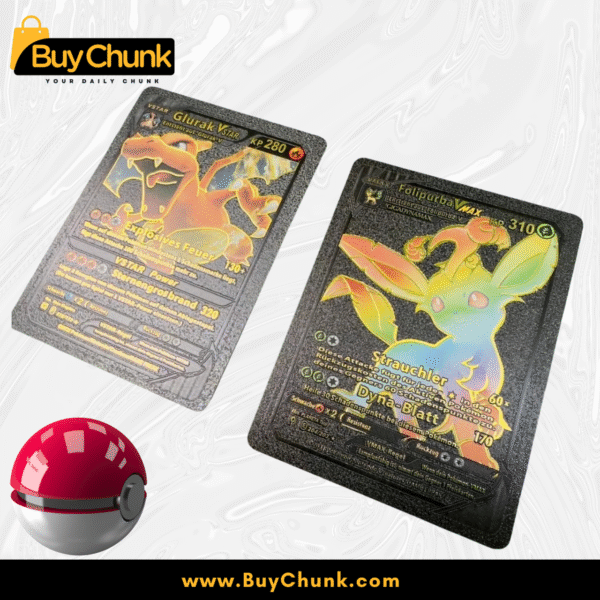 10 PCS POKEMON BLACK FOIL CARDS PACK