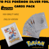 10 PCS POKEMON SILVER FOIL CARDS PACK