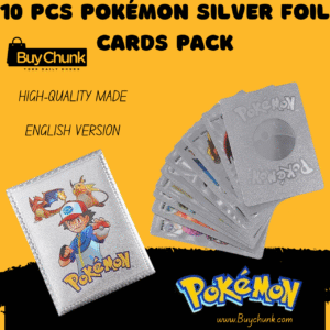 10 PCS POKEMON SILVER FOIL CARDS PACK