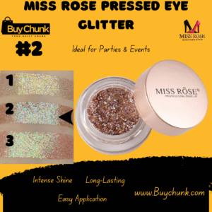Miss Rose Pressed eye Glitter Shade 2 | Shimmering, Long-Lasting & Perfect for Sparkling Eye & Face Magic