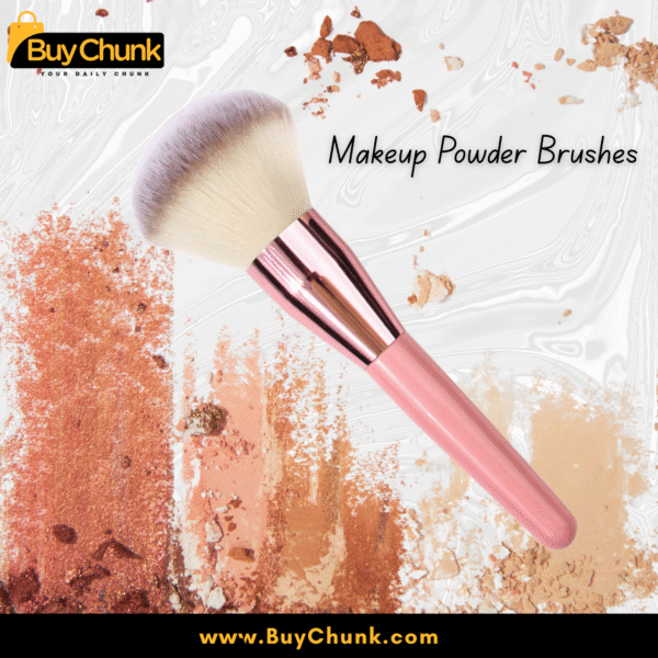 Soft pink-handle 1 PCS Makeup Powder Brush for smooth application on Pakistani skin.
