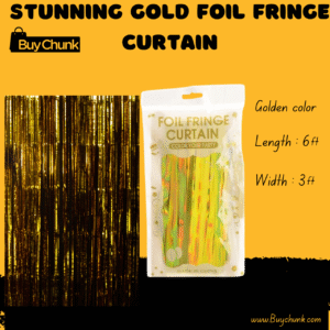 Stunning Gold Foil Fringe Curtain – Luxe, Shimmering & Perfect for Weddings, Birthdays & Celebrations!