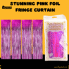 Pink Foil Fringe Curtain | Shimmering