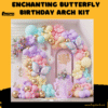 full 100-piece butterfly balloon decoration kit for birthdays in Pakistan