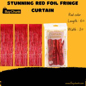Stunning Red Foil Fringe Curtain | Bold, Glamorous & Perfect for Weddings, Birthdays & Celebrations