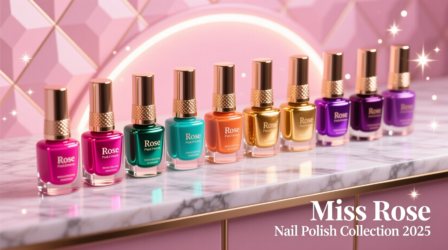 Miss Rose Nail Polish Collection Price in Pakistan with colorful bottles