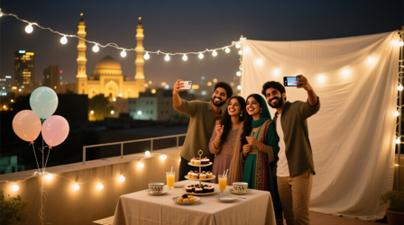 Party lights and decor Lahore cheap price rooftop setup