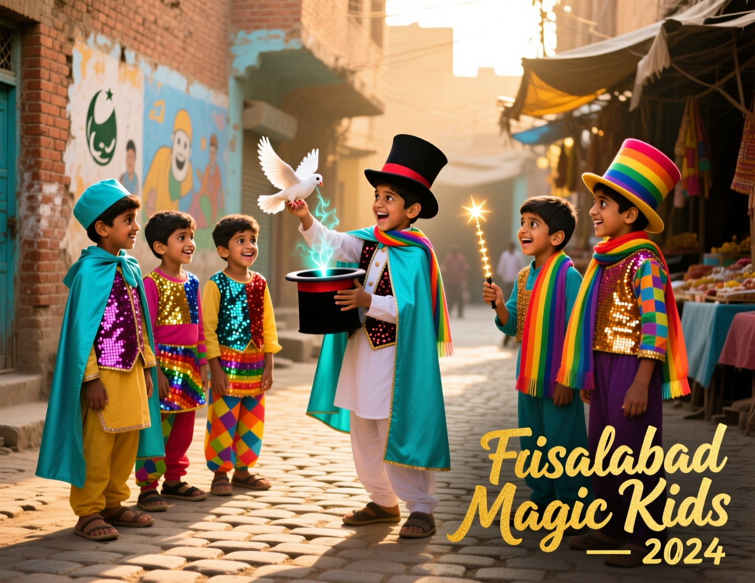 Children using Magic Tricks Toys for Kids Faisalabad at home