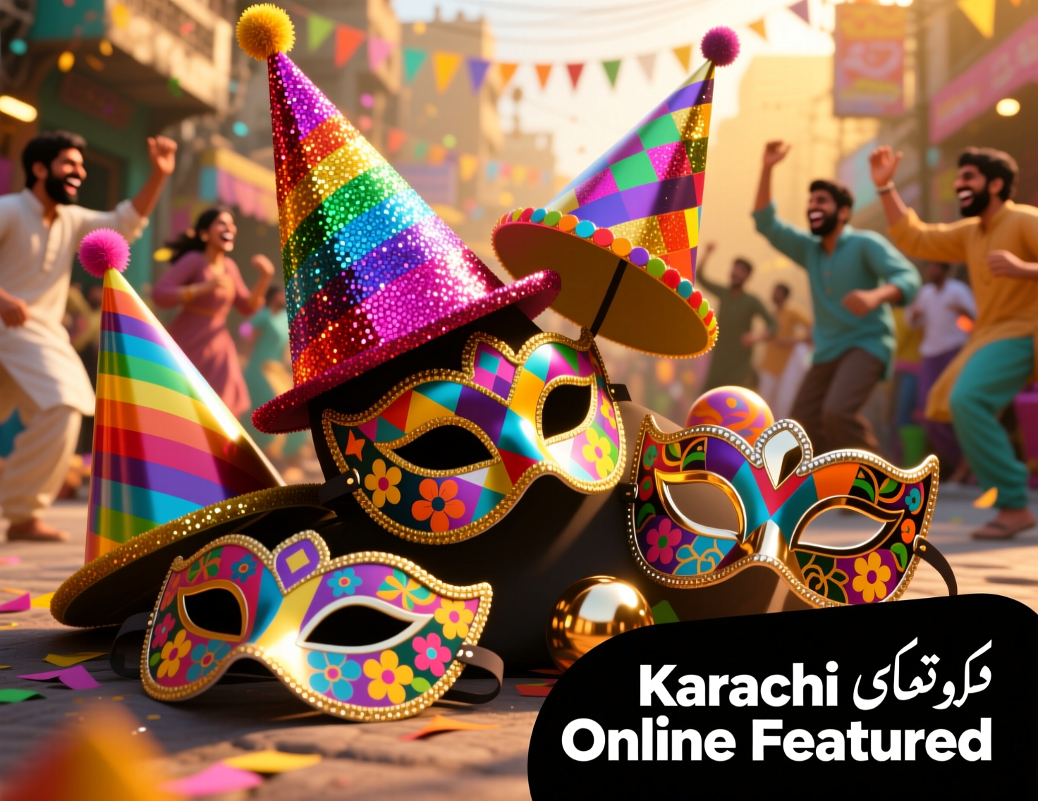 “Party hats and masks Karachi online for birthday celebrations”