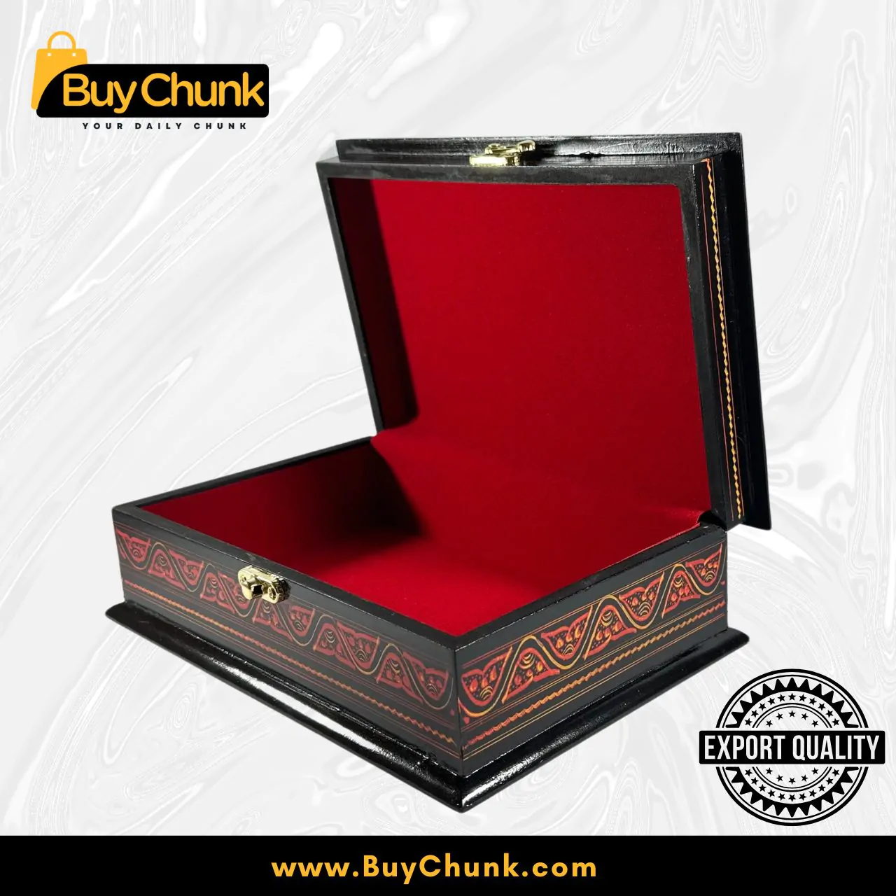Best Lacquer Jewelry Boxes in Pakistan Handmade Wooden 2025 4 Woman ordering the best lacquer jewelry boxes in Pakistan online with COD
