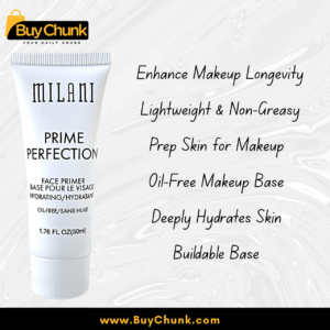 Oil-free Milani face primer providing long-lasting hydration in Pakistan