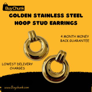 Home 151 elegant gold hoop stud earrings for Pakistani women everyday wear