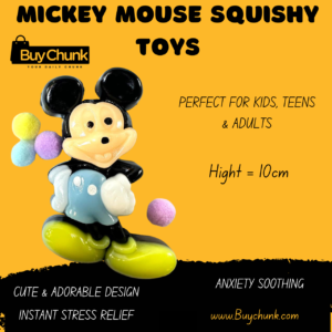 Cute cartoon mouse squishy toy 8–12 cm size close-up