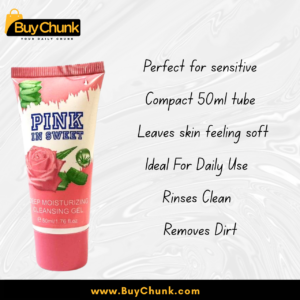 Smooth rose gel texture showing hydration quality