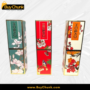 HD&KD Matte Lipstick Pack of 3 Shades 4, 5, 6 | Smooth Matte Finish | High Pigmented | Floral Case Lipstick 5 model applying HD&KD matte lipstick shade 5