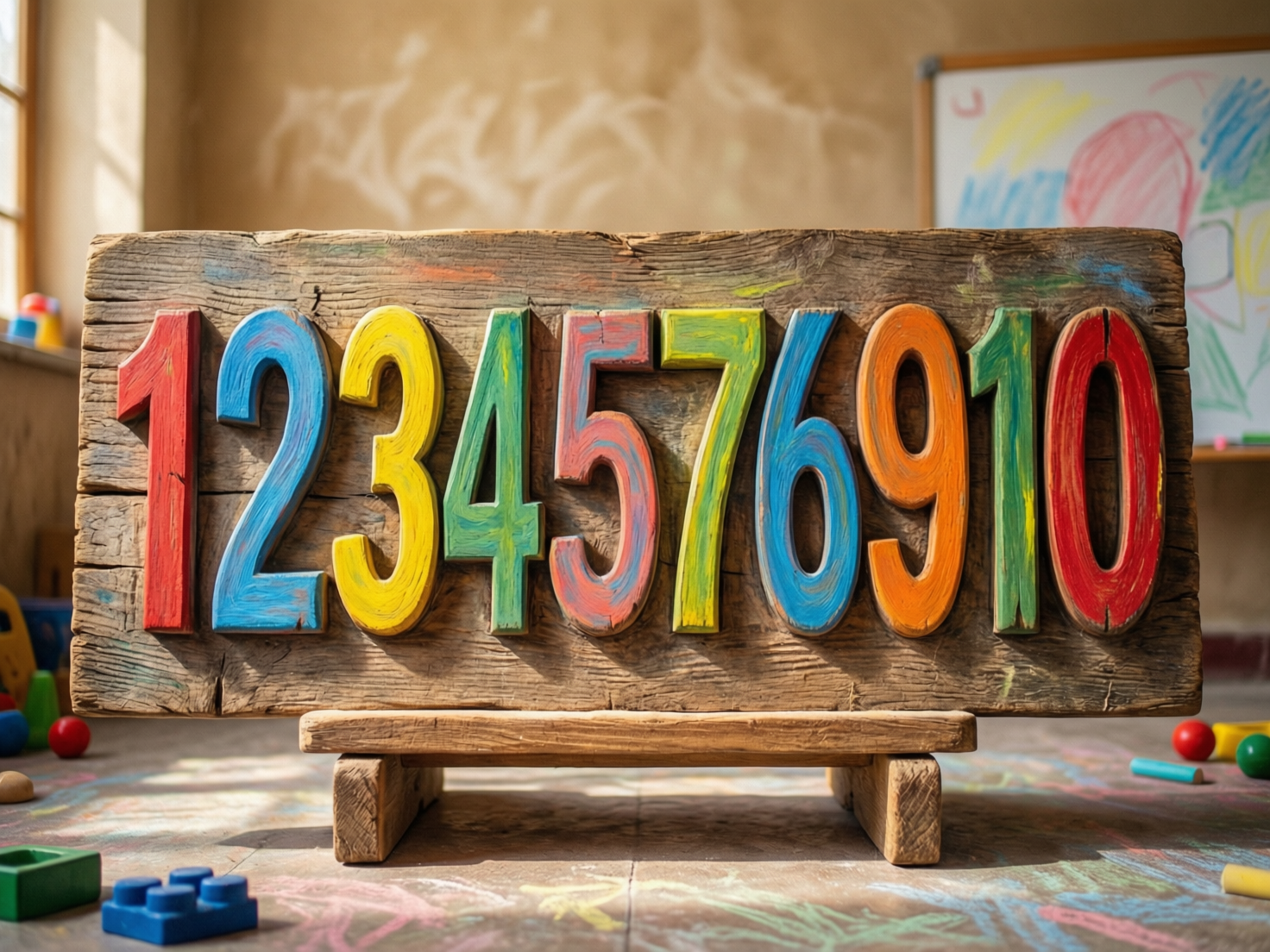 “Child playing with wooden number board – Best Board Games for Family Islamabad”