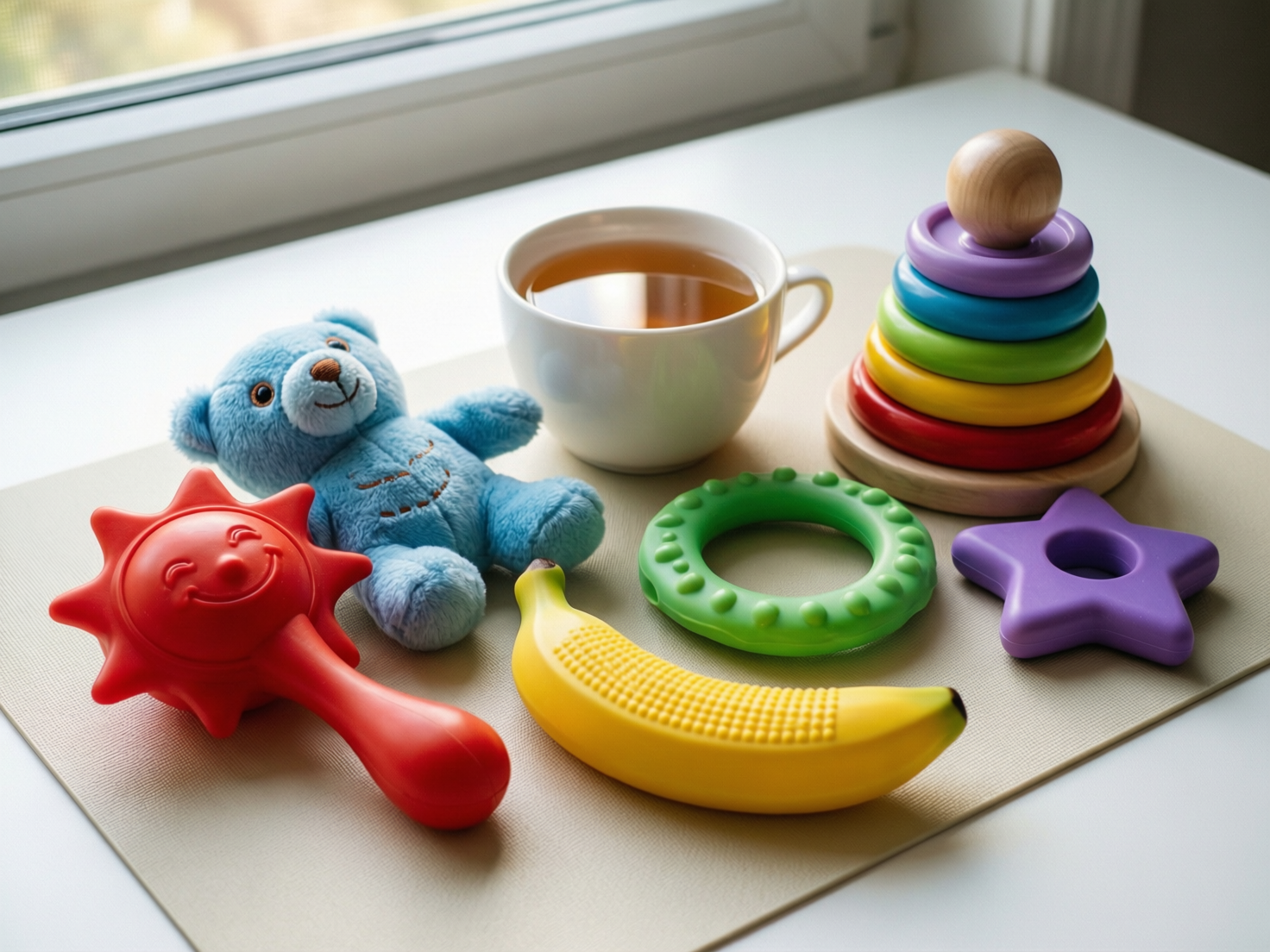Baby Rattles and Teethers Lahore Under 1000: Safe & Affordable Guide for Pakistani Parents 4 Parent cleaning baby rattles and teethers Lahore under 1000 with warm water