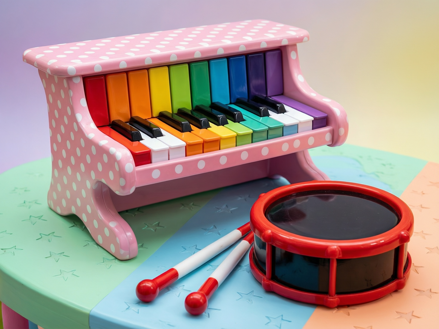 “Mini piano and drum musical toys for toddlers in Karachi homes”