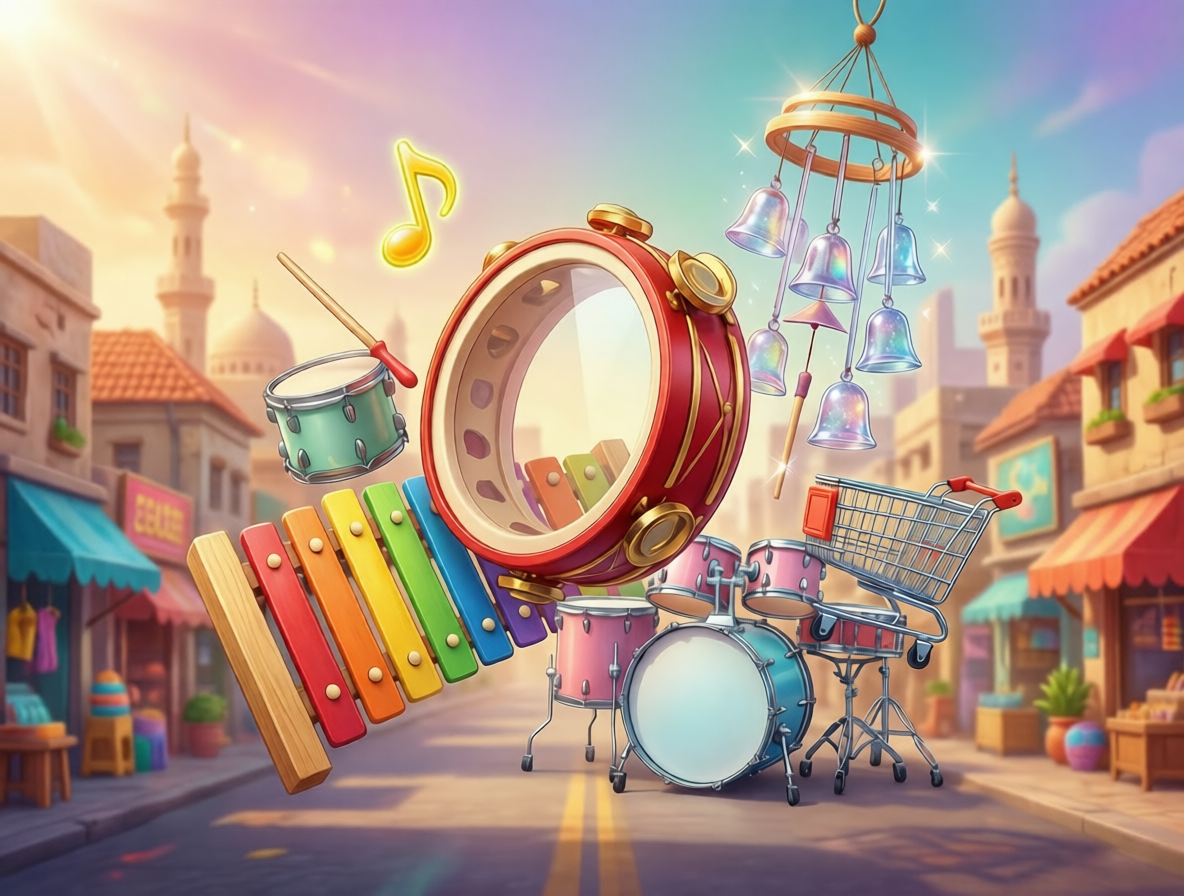 “Mother ordering musical toys for toddlers Karachi Pakistan with COD”