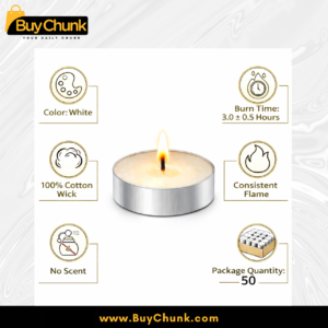 CozyGlow candles placed in glass holders for elegant decoration.