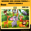 colourful wooden jungle animal puzzle for toddlers learning fun