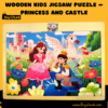Colourful wooden princess castle puzzle for kids in Pakistan