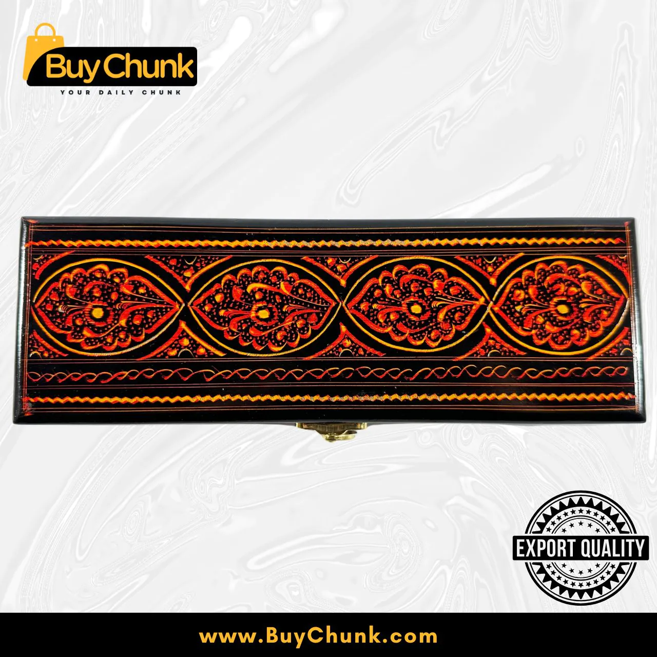 Handmade Wooden Jewelry Boxes in Lahore Under 5000 (Best Picks + Buying Guide) 4 Elegant Slim Handmade Wood Lacquer Art Ruby Floral Eye Jewelry Box | Vibrant Red Bohemian Decor