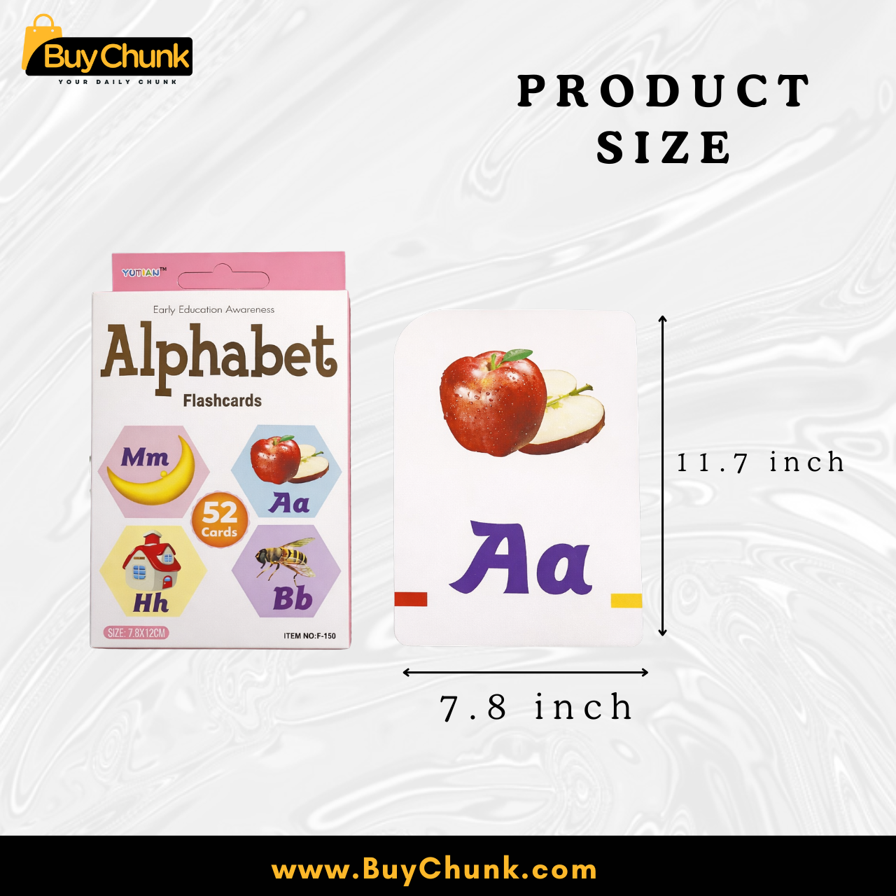 Alphabet Learning Cards for Kids | 52 Educational Learning Cards for Toddlers | Vocabulary Learning Flashcards 2 Alphabet Learning Cards for Kids | 52 Educational Learning Cards for Toddlers | Vocabulary Learning Flashcards - Image 2