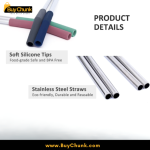 Eco-friendly reusable straw for juices, lassi, iced tea in Pakistan