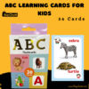Front pack of ABC Learning Cards for Kids for early literacy practice