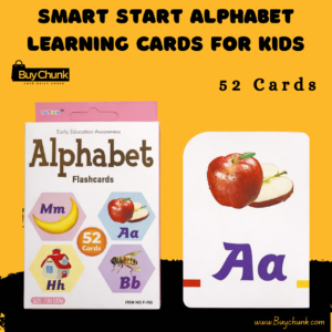 Front pack of Alphabet Learning Cards for Kids with colourful A–Z