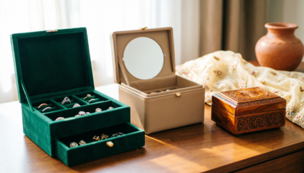 Luxury Jewelry Boxes Under 10000 Multan in velvet and PU styles