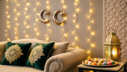 Eid party decoration ideas in Multan at home with warm lights