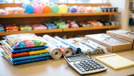 Party Supplies Wholesale Price in Islamabad with balloons and tableware
