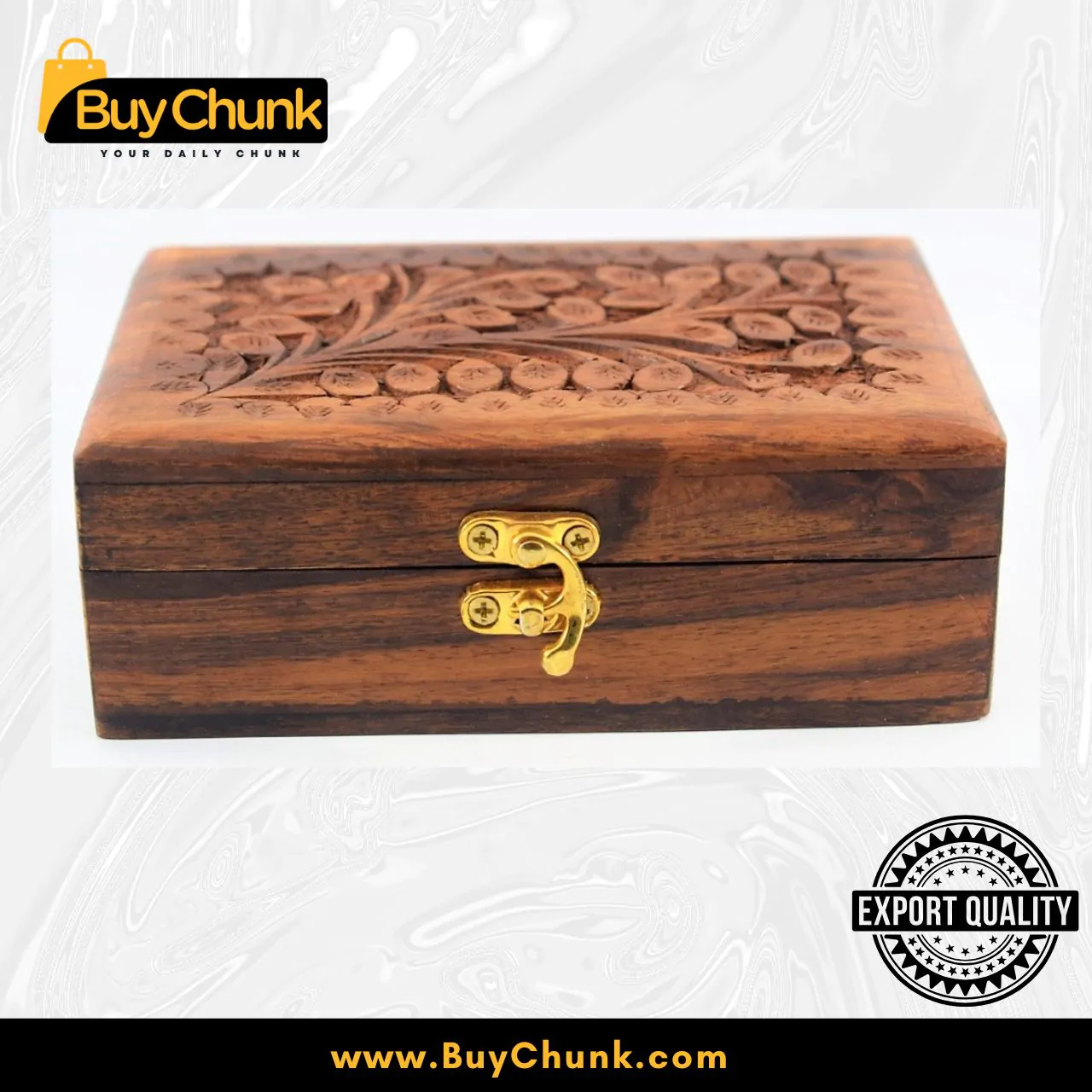 Charming Handmade Rose Wooden Jewelry Box | Size 6 x 4 | Intricate Floral Vine Keepsake Chest | Unique Artisan Crafted Treasure Organizer | Warm Rustic Decor