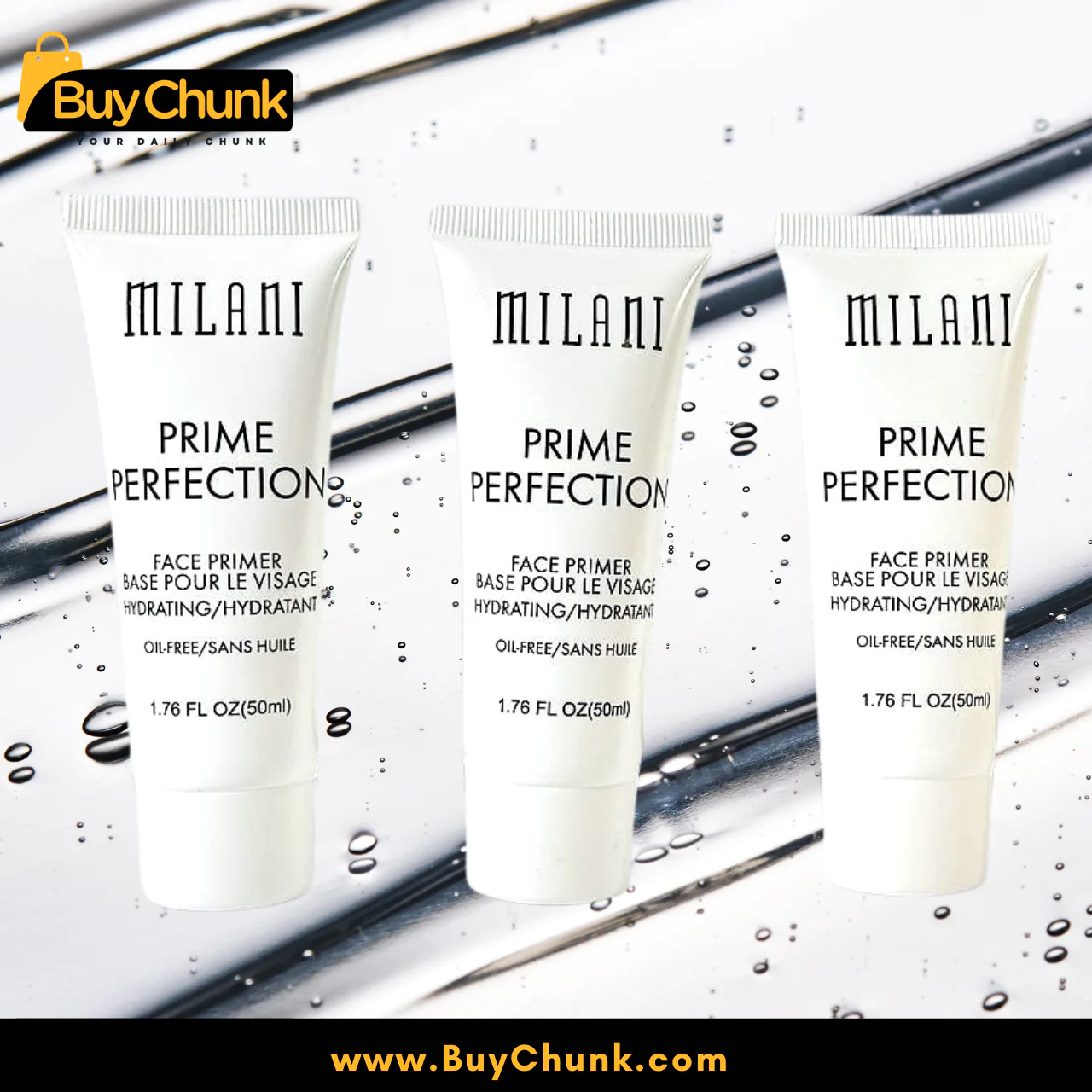 Milani Prime Perfection Hydrating Face Primer | Oil-Free Makeup Base for Smooth Finish | Long-Lasting Makeup Wear