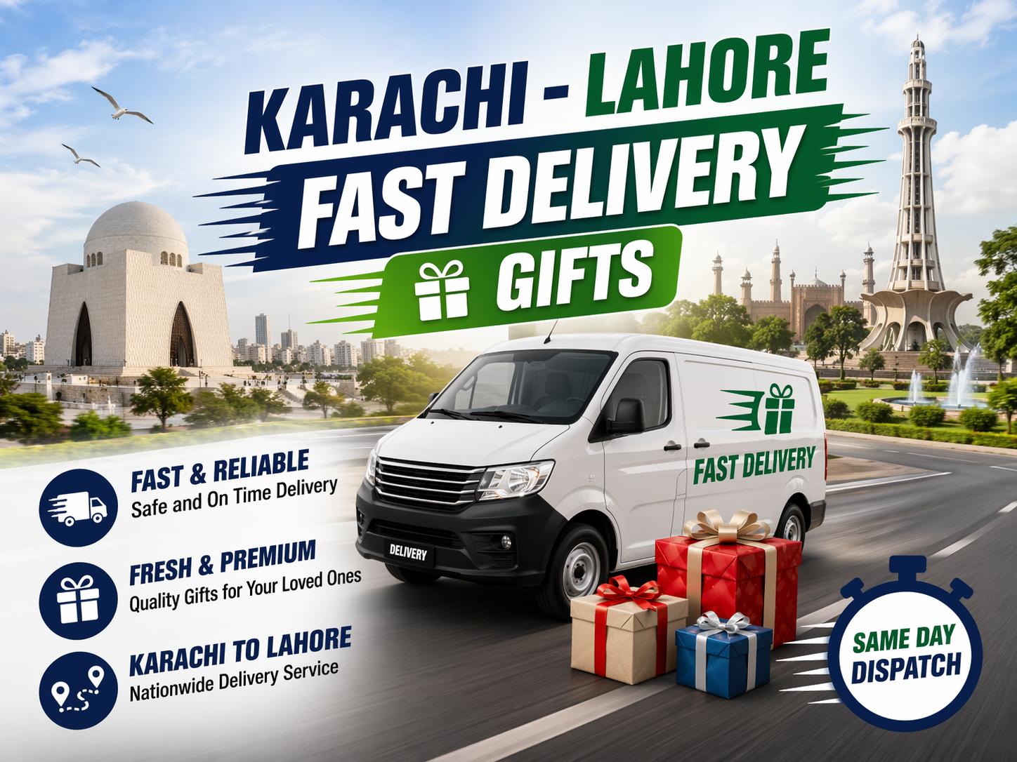 last-minute gift shopping in Pakistan Karachi Lahore fast delivery