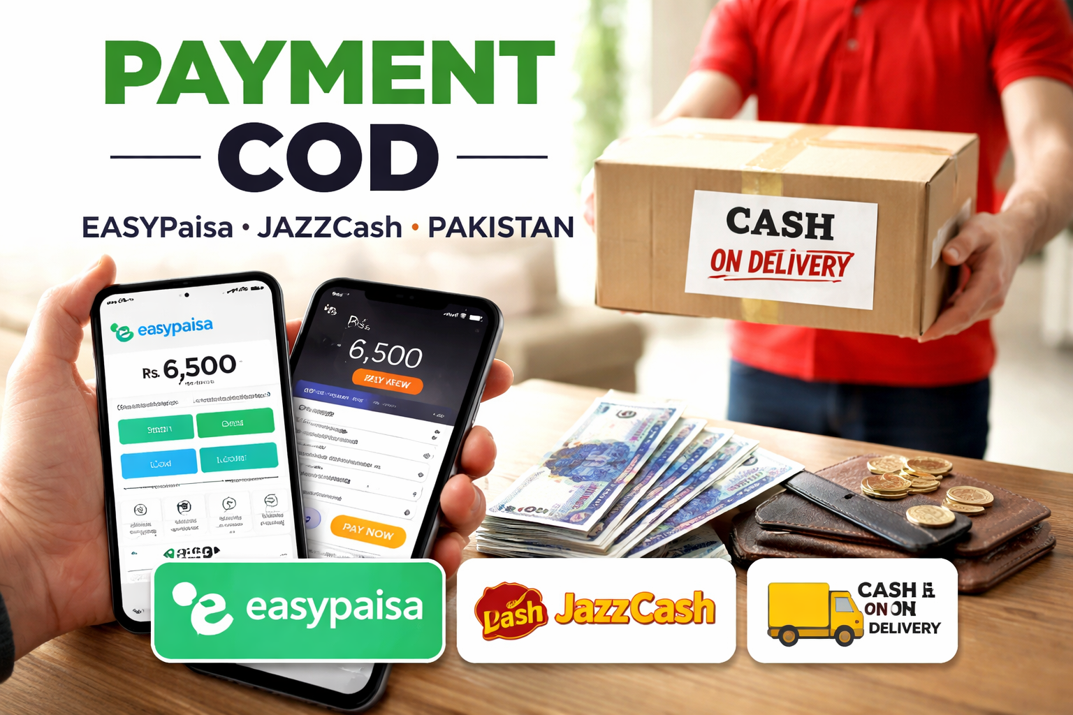 Cash on delivery and Easypaisa JazzCash for educational toys in Pakistan