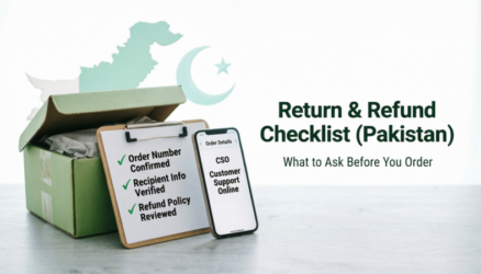 return and refund checklist Pakistan for online orders