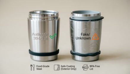 stainless steel tumbler authenticity guide for food-grade steel and coatings