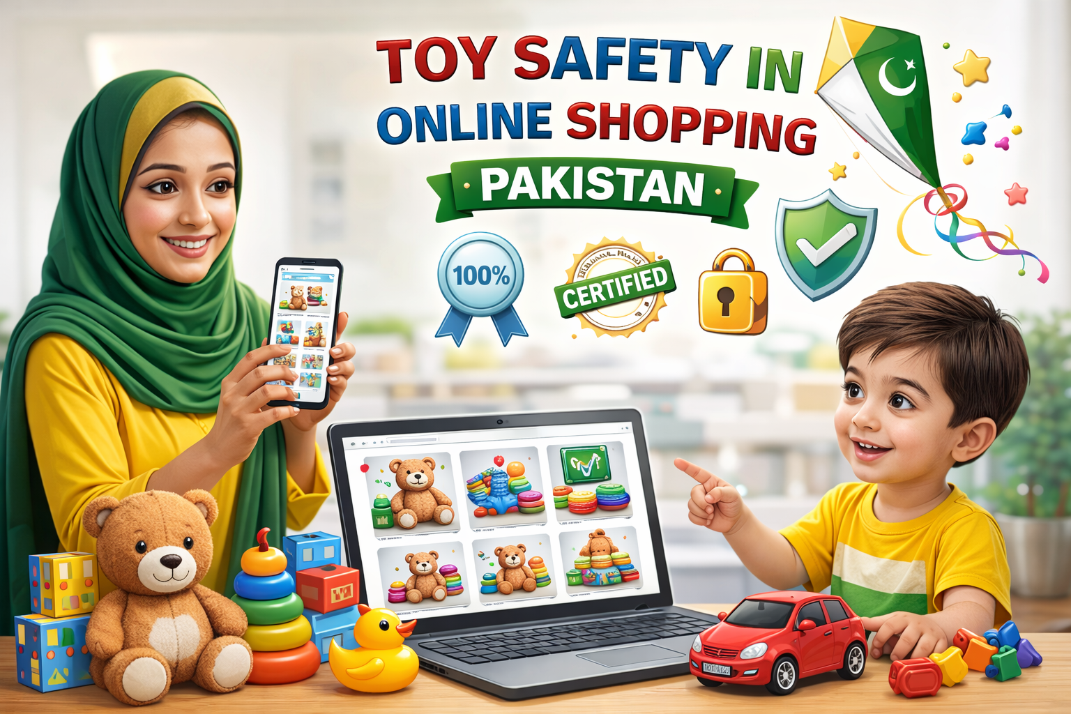 Safe online buying in Pakistan toy safety inspection steps