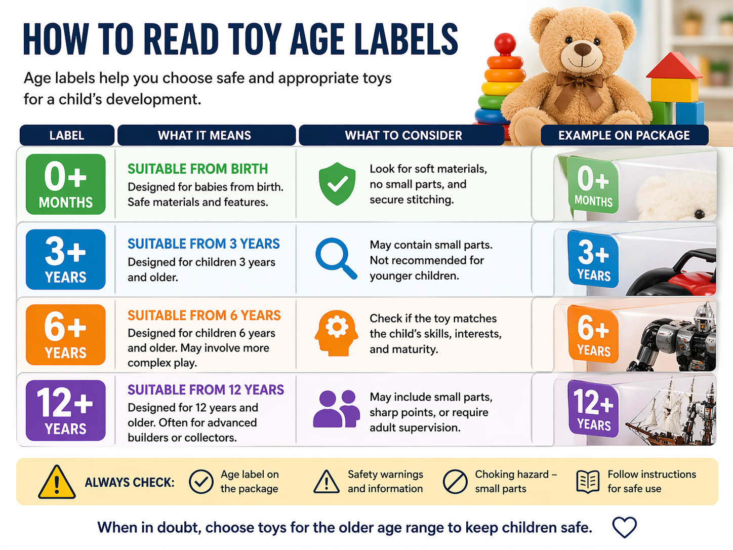 Toy safety buying guide how to read age labels on toys