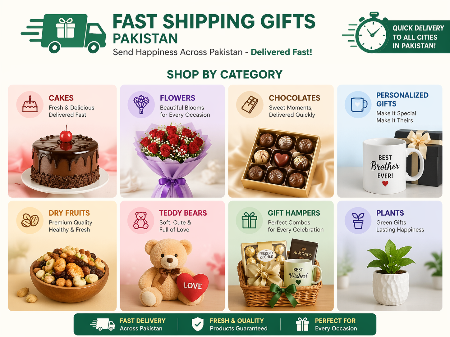 last-minute gift shopping in Pakistan best fast-shipping categories
