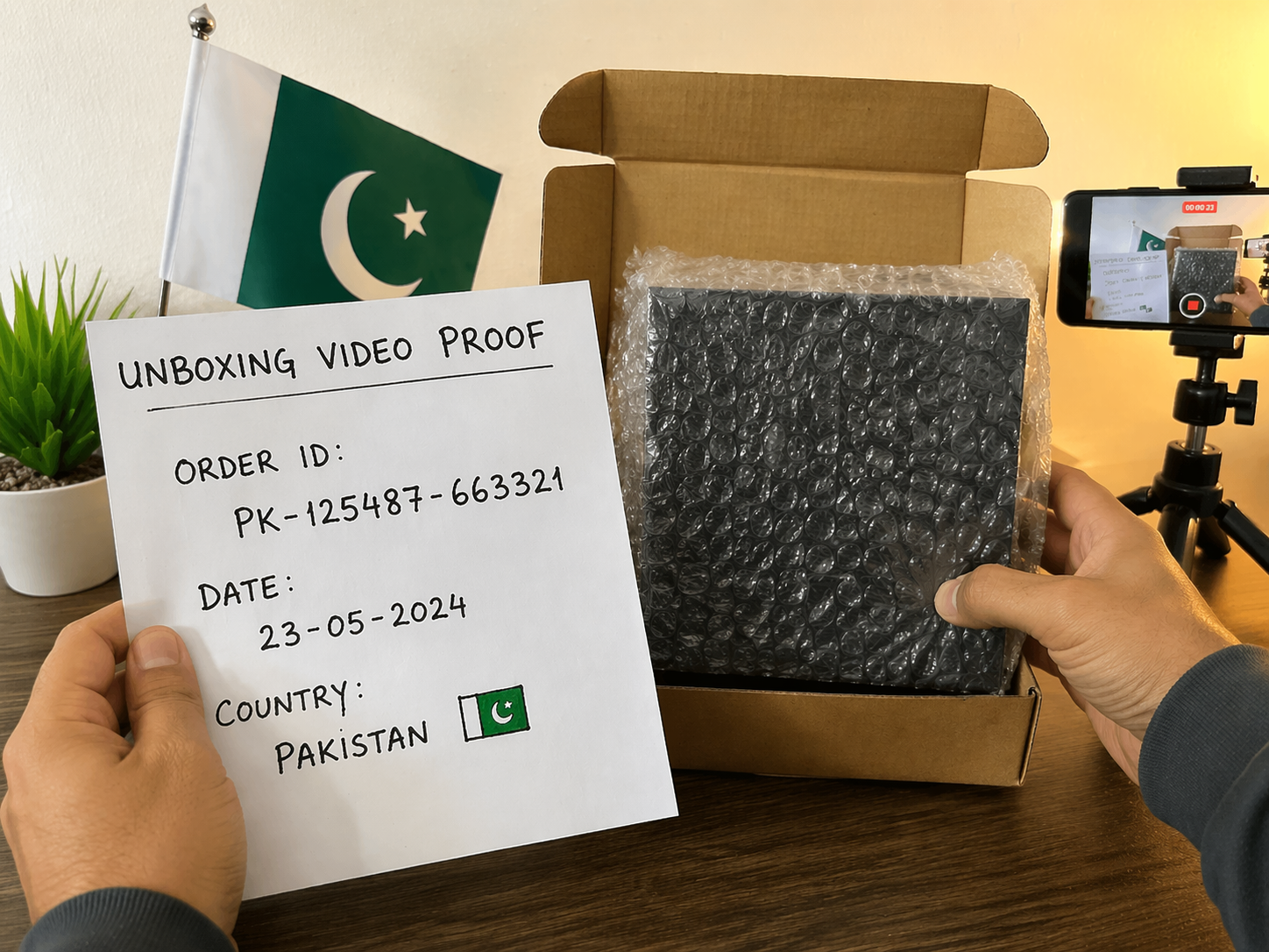 return and refund checklist Pakistan unboxing video proof