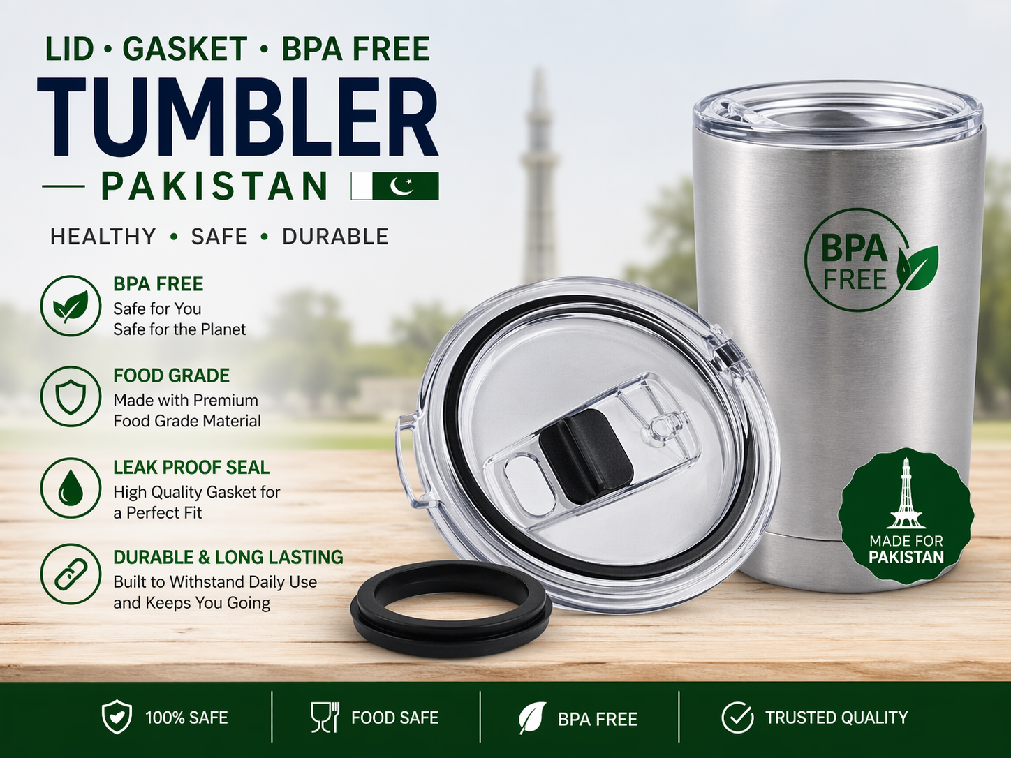 stainless steel tumbler authenticity lid gasket BPA-free seal check