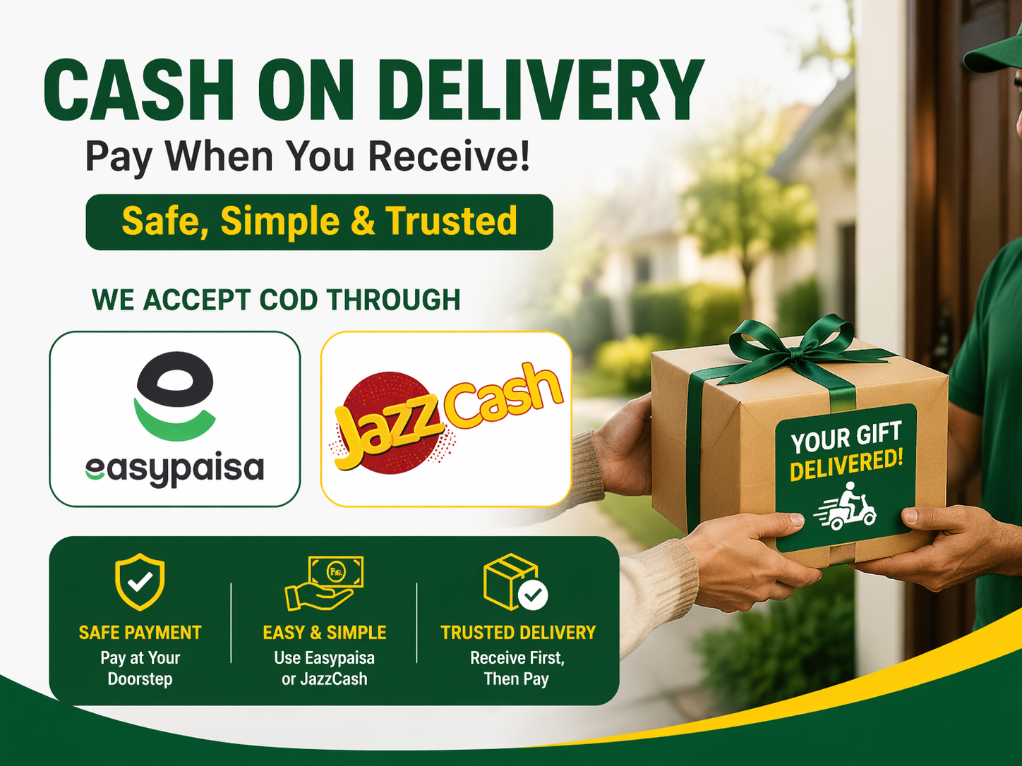 last-minute gift shopping in Pakistan COD Easypaisa JazzCash delivery tips